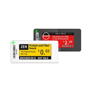 2,66 İnç Çok Dilli Elektronik Raf Kenarı Etiketleri İnce Seri