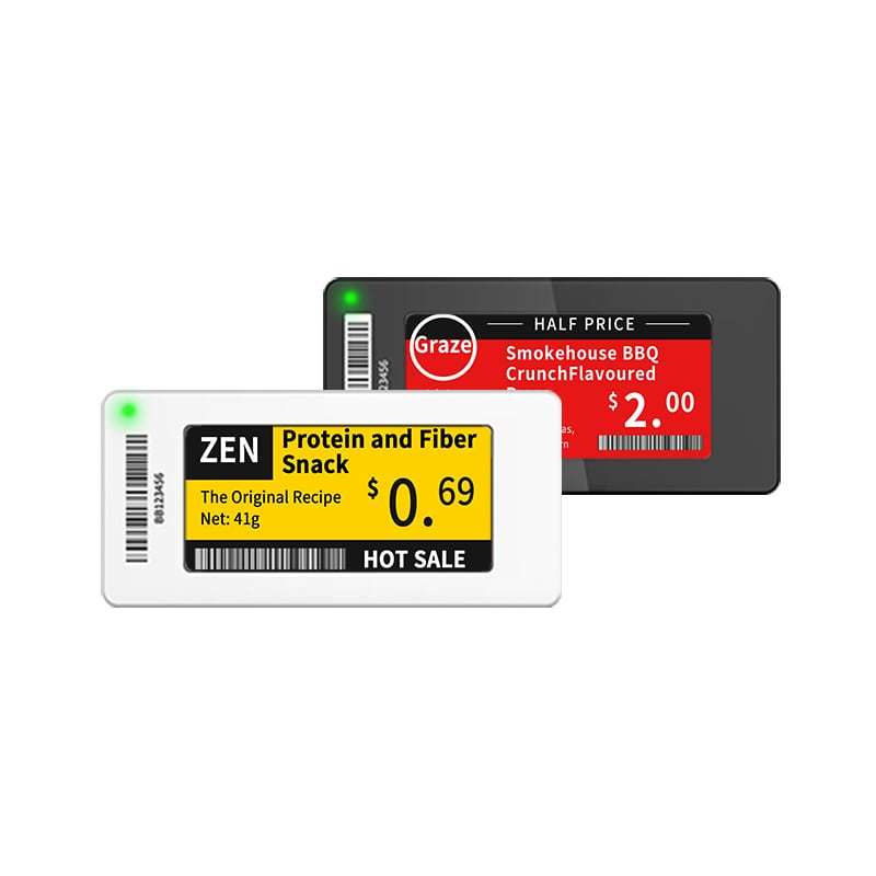 2,66 İnç Çok Dilli Elektronik Raf Kenarı Etiketleri İnce Seri
