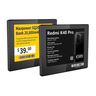 4,2 İnç Çok Dilli Elektronik Raf Kenarı Etiketi İnce Seri