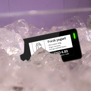 2,13 İnç Çok Dilli Dondurucu Dijital Raf Etiketi Suya Dayanıklı