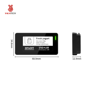 2,13 İnç Çok Dilli Dondurucu Dijital Raf Etiketi Suya Dayanıklı