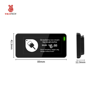 2,9 İnç Çok Dilli Dondurucu Dijital Raf Etiketi Suya Dayanıklı