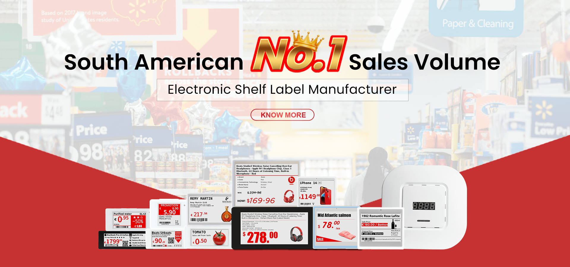 Zincir Mağazalar için ESL Etiketi